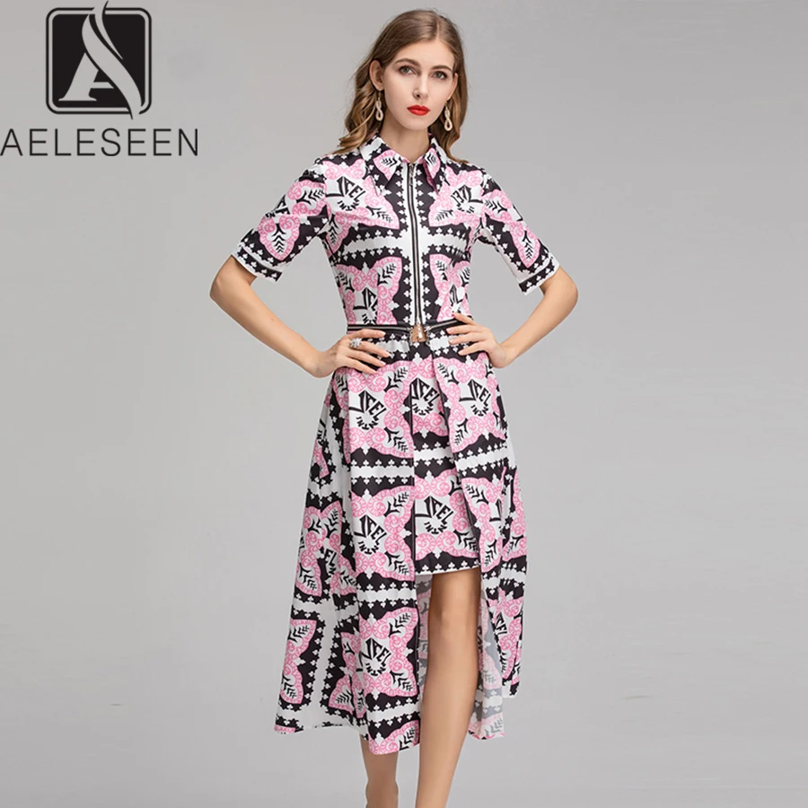 Женский винтажный костюм AELESEEN двойка с принтом из 3 предметов в европейском стиле