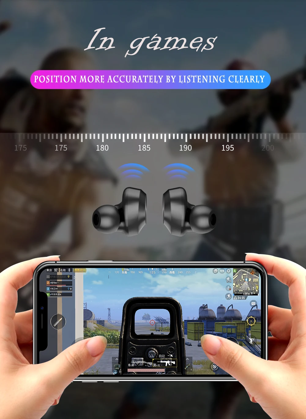 Беспроводные наушники LYMOC TWS9 Ture, Bluetooth наушники 5,0, сенсорное управление, 4D стерео звук, спортивные водонепроницаемые наушники с микрофоном для iPhone