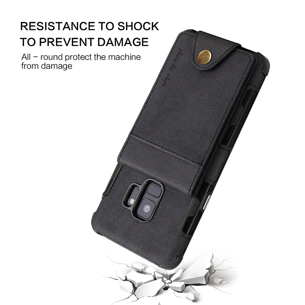 L-FADNUT Vintage Card Pocket Holder Phone Case For Samsung A8 2018 Slim Shockproof Bumper J5 2017 EU Cover Capa | Мобильные телефоны