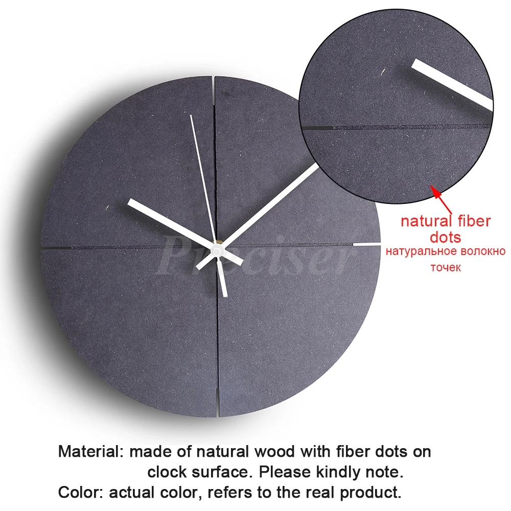 

Europe Wood Wall Clock Modern Design Mute Wooden Decorative Wall Clocks for Living Room Handmade Hanging Clock Home Decor