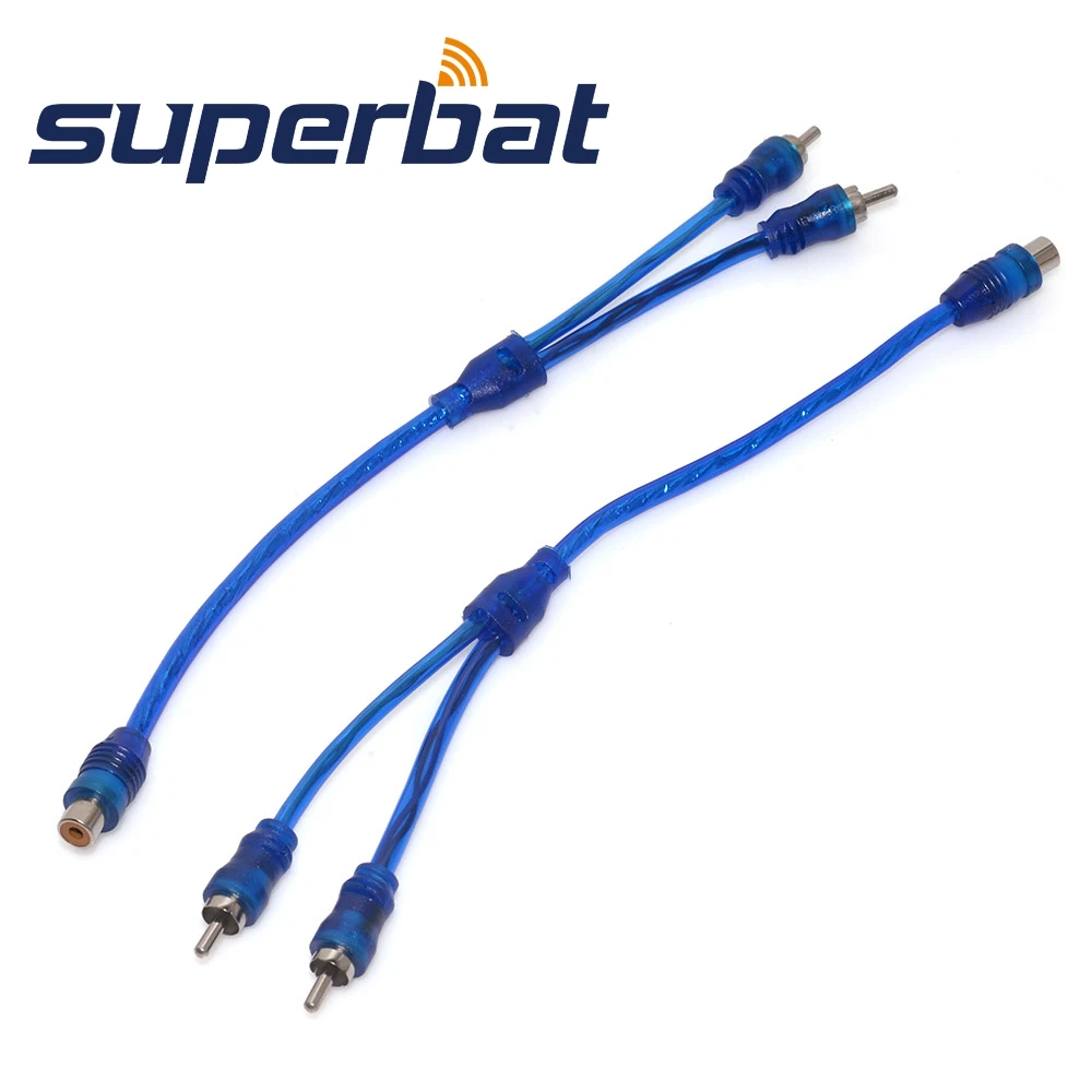 

Superbat 2шт RCA аудио кабель "Y" сплиттер адаптер 1 мама до 2 штекер