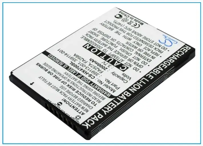 Аккумулятор Cameron Sino 2000 мАч для HP iPAQ HX4700 HX4705 HX4715 HX4800 290483 B21 359498 001 PDA карманный