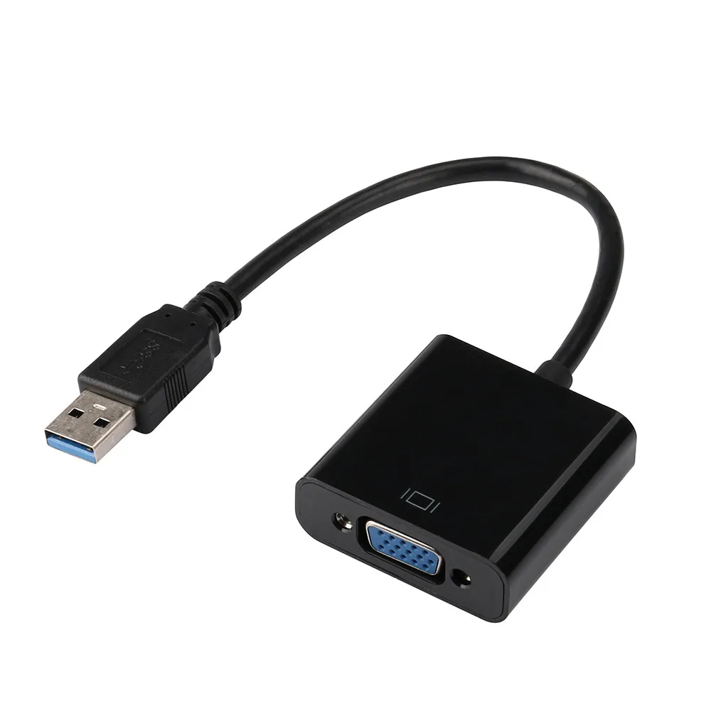 2019 USB 3 0 на VGA внешняя Видеокарта адаптер преобразователь для Win7/8/10 1080P поддержка