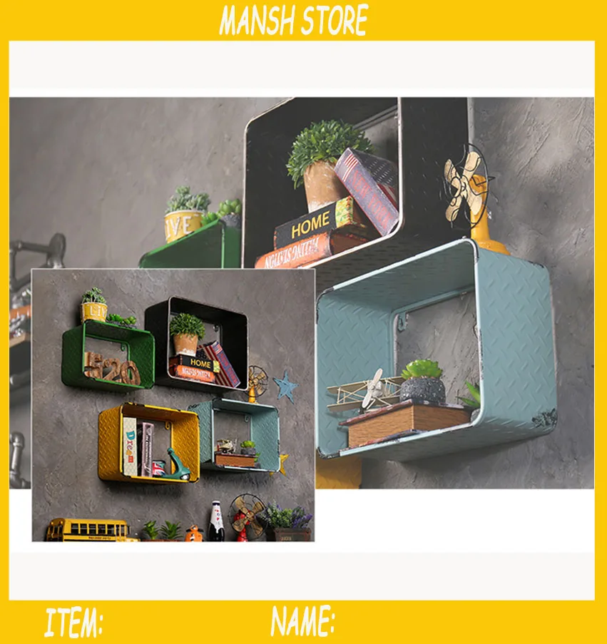 Винтажный Железный держатель винтажная Ретро стойка для книг цветов артефактов