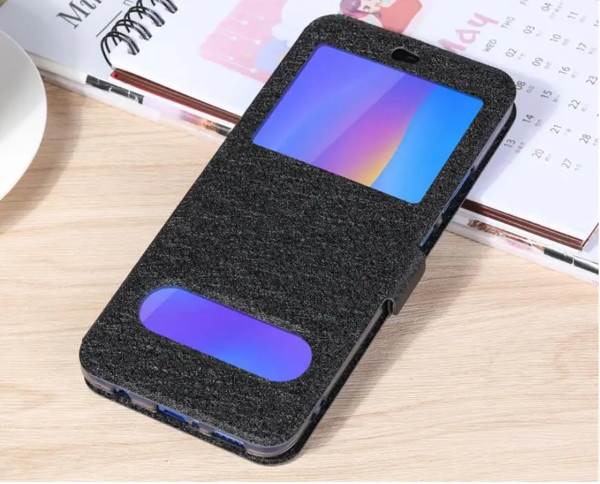 Роскошный флип-чехол с быстрым ответом для Meizu note 9 16X чехол с окошком для просмотра откидной кожаный чехол для Meizu 16 Plus чехол для телефона