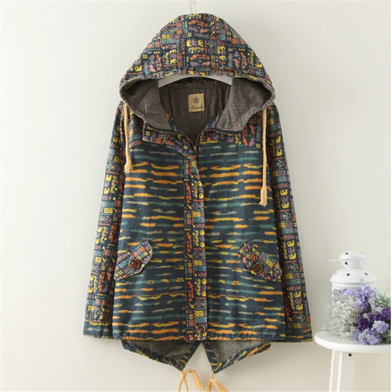 Весна Женщин Новый Пиджак 2017 с Длинным Рукавом С Капюшоном Воротник Полосатый