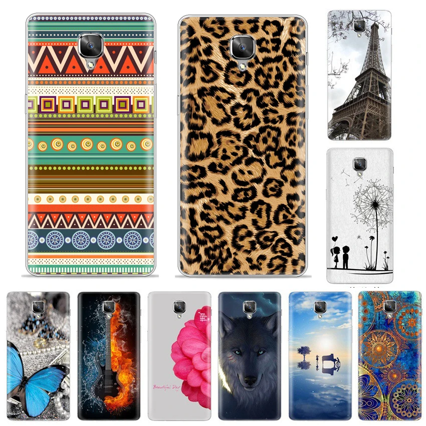 Чехол для телефона LULUMI Vintage Bohemia из TPU с обратной крышкой и ковриком для Oneplus 3 Case oneplus 3T 5.5inch Wild Leopard Grain Capa on.
