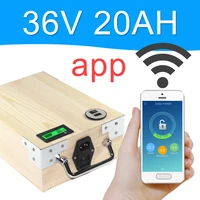 app 36v 20ah electric bike lifepo4 battery pack phone control electric bicycle scooter ebike power 800w wood