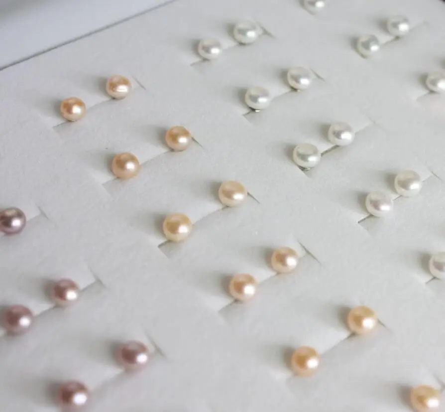 Новые серьги-гвоздики с натуральным пресноводным жемчугом 1029 +++ | Украшения и