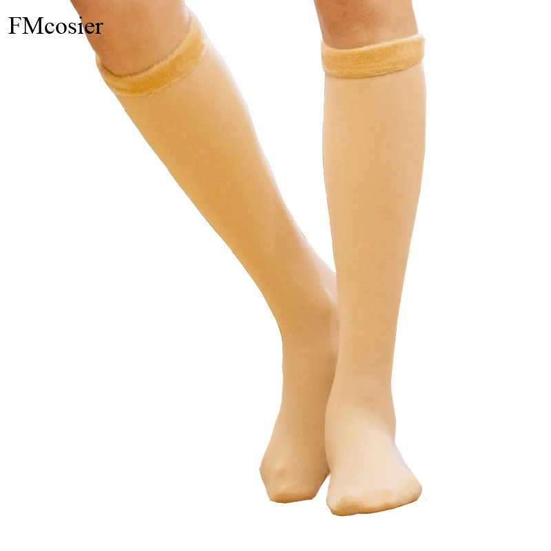 3 пары/партия Женские зимние толстые высокие сапоги до колена теплые пушистые