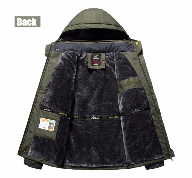 Жутко и boror Размер 5XL, 6XL, 7XL, 8X, 9XL зимняя куртка мужская верхняя одежда флис утолщаются хлопка-проложенный вниз парка пальто мужчины водонепроницаемая куртка