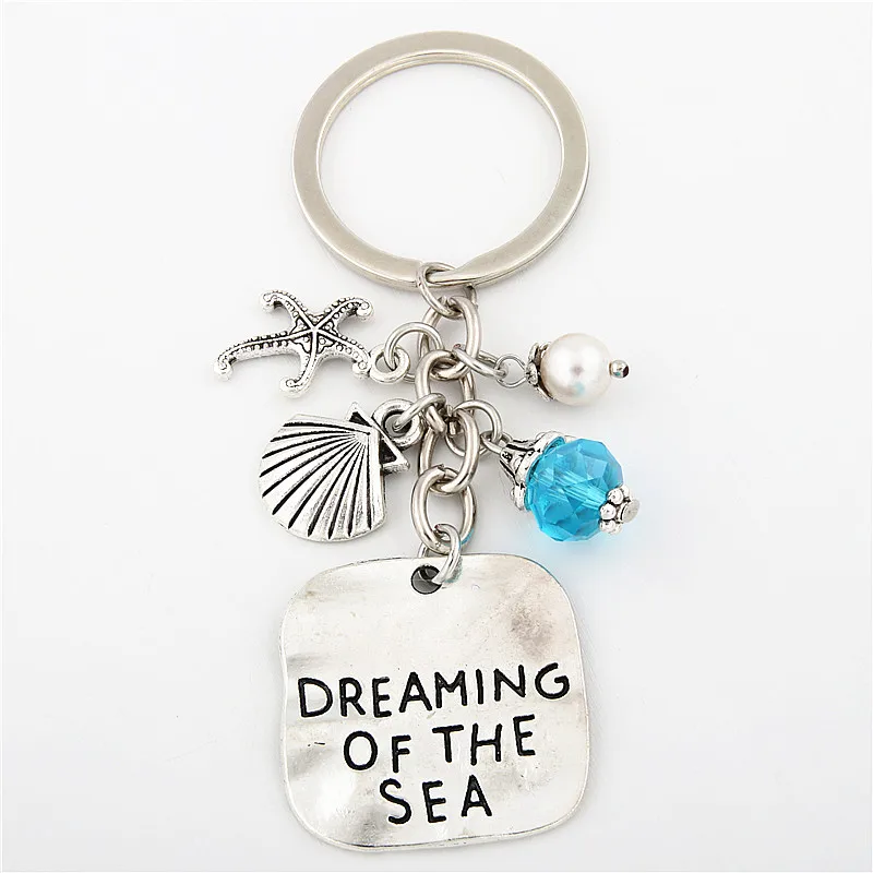 1 шт. ювелирное изделие Dream Of The Sea Starfish брелок для ключей в виде ракушки подвеска