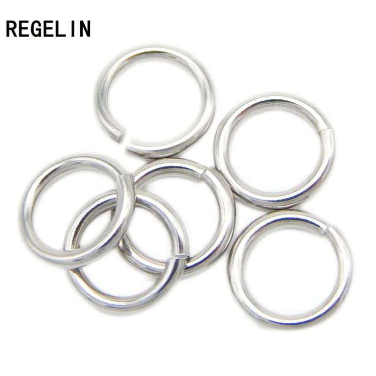 Регулируемые кольца из нержавеющей стали 100 шт./лот|jump rings silver|split ring connectorsring connector |