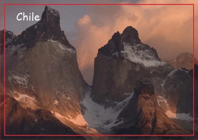 Магниты Memorabilia Peaks Torres del Paine национальный парк Патагония Чили дорожные магниты 20534 прямоугольник 78*54*3 мм