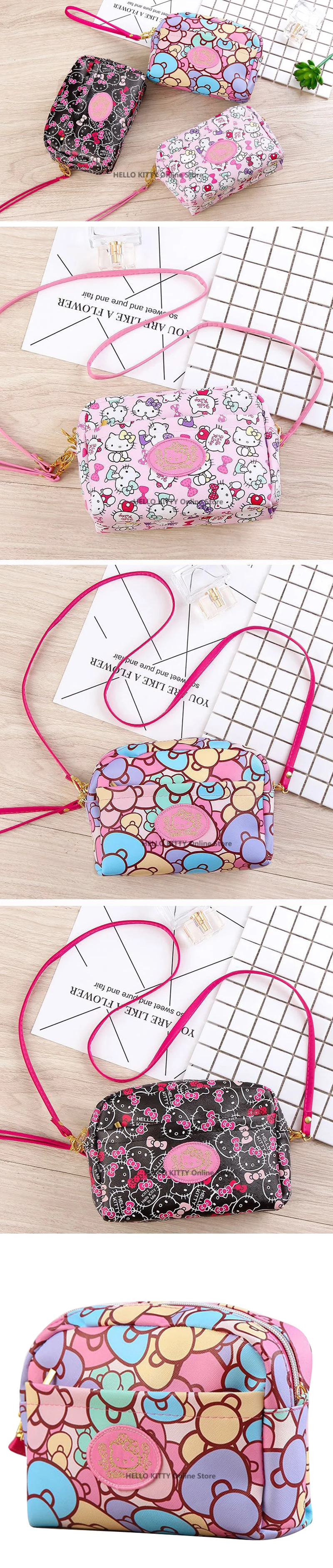 3 способа hello kitty плеча бантом Девушки сумочки, сумки через плечо детская вместительная сумка PU кожаный плюшевый рюкзак лучшие подарки для девочек взрослых