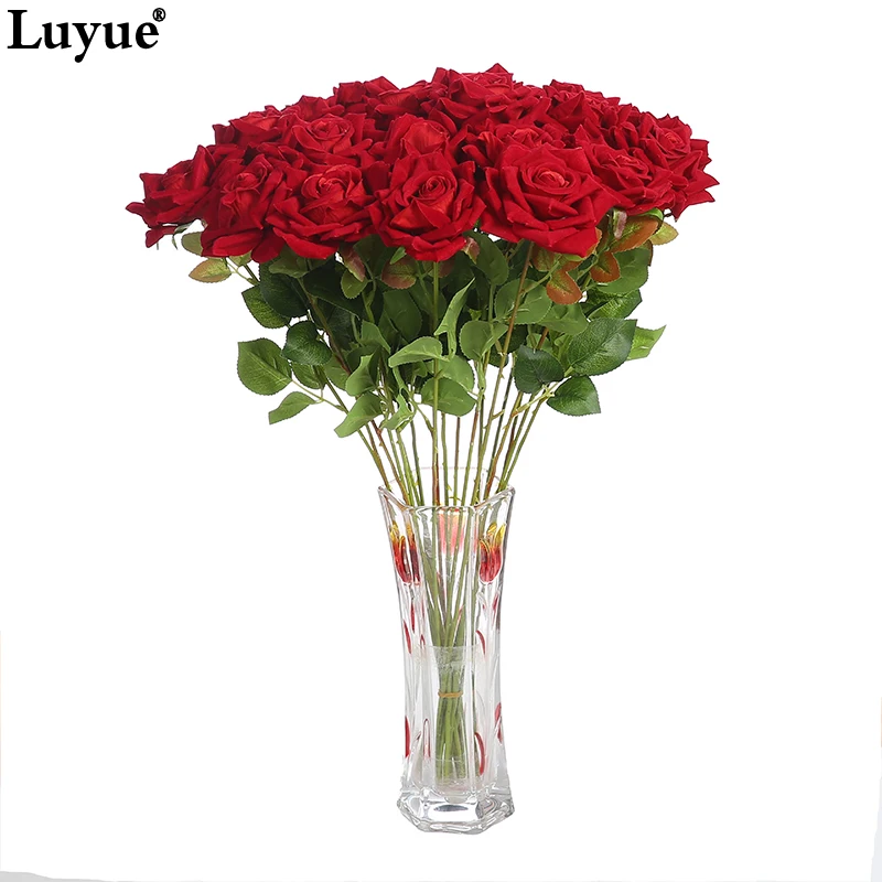 Luyue Искусственные цветы Lindas rosas Шелковая Роза свадебный букет искусственный