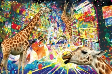 Возьмите трубу мальчик психоделическая кислота Lsd картина плакат шелковая ткань печать настенные картины для гостиной украшения спальни - Цвет: Прозрачный