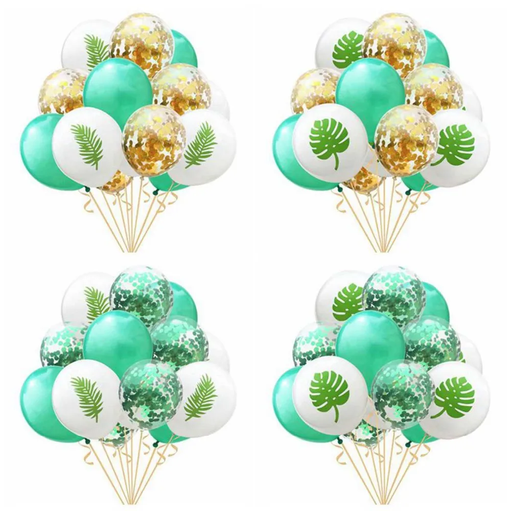 15 шт. 12 &quotРусалка конфетти воздушные шары букет&quot фламинго &quotЕдинорог следа