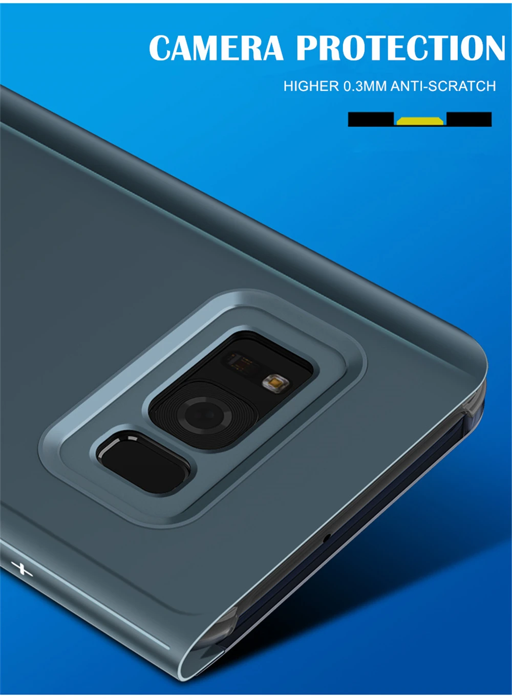 Умный флип чехол для Samsung Galaxy J2 J4 J6 J8 2018 Core J3 J5 J7 2017 Prime 2016 2 NEO NXT S8 S9 S10 Plus E зеркальный