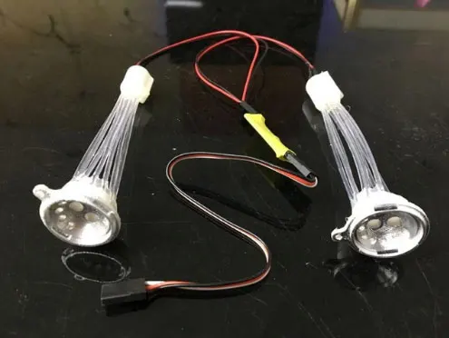 Headlight Фара angel eye Светодиодная лампа CD15827 1/10 1/8 масштаб RC WRANGLER гусеничный грузовик Капо jkmax ACE-1 км2 YETI XL Traxxasrc TRX4 - Цвет: Headlight