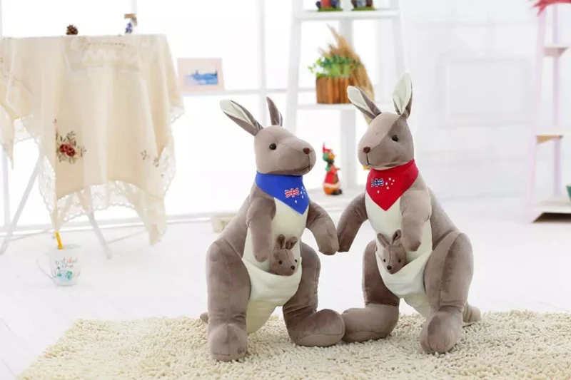 Прекрасный Медвежонок-кенгуру с детским кенгуру в пуансе мягкий плюшевый