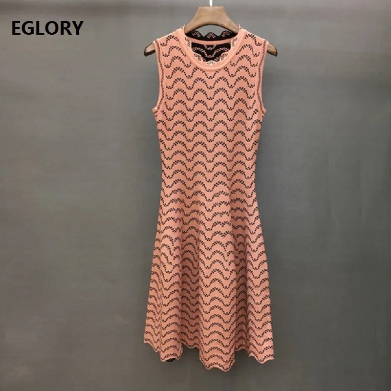Женское трикотажное платье свитер без рукавов повседневное длинное джемпер с