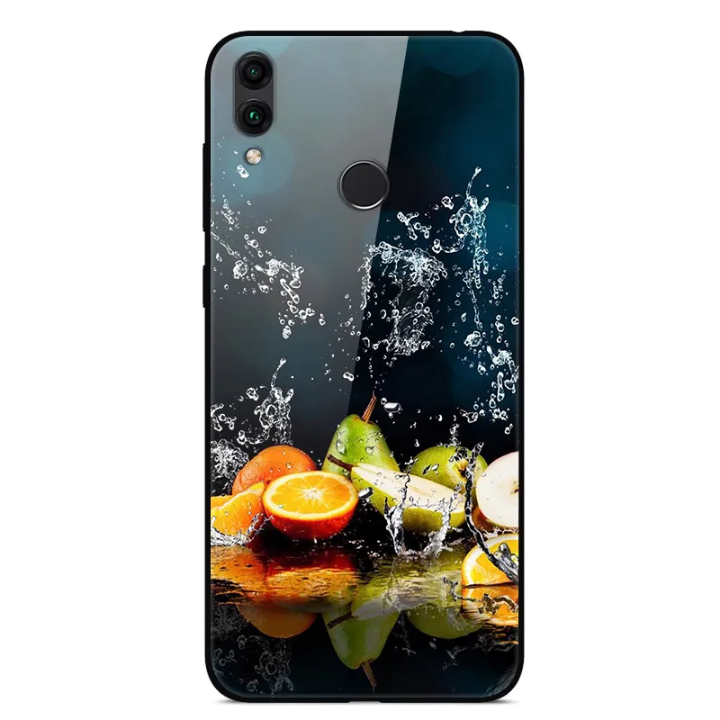 10 Для huawei Honor 8C чехол Honor8C закаленное стекло чехол с рисунком чехол для телефона для huawei Honor 8C бампер на Honor 8 C BKK-L21 - Цвет: 10