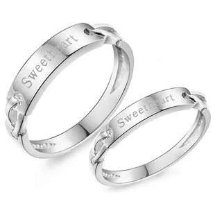 Изысканные парные кольца с покрытием ювелирные изделия золотистые Любимой