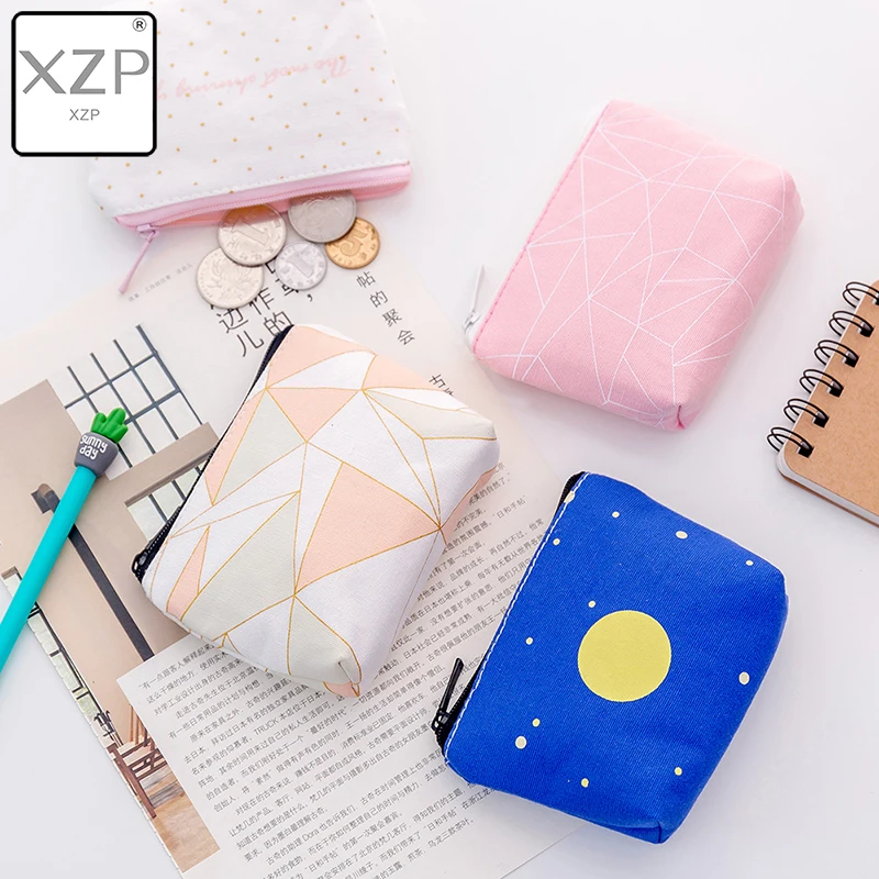 Модный миниатюрный холщовый кошелек XZP для мелочи маленький женский Женский