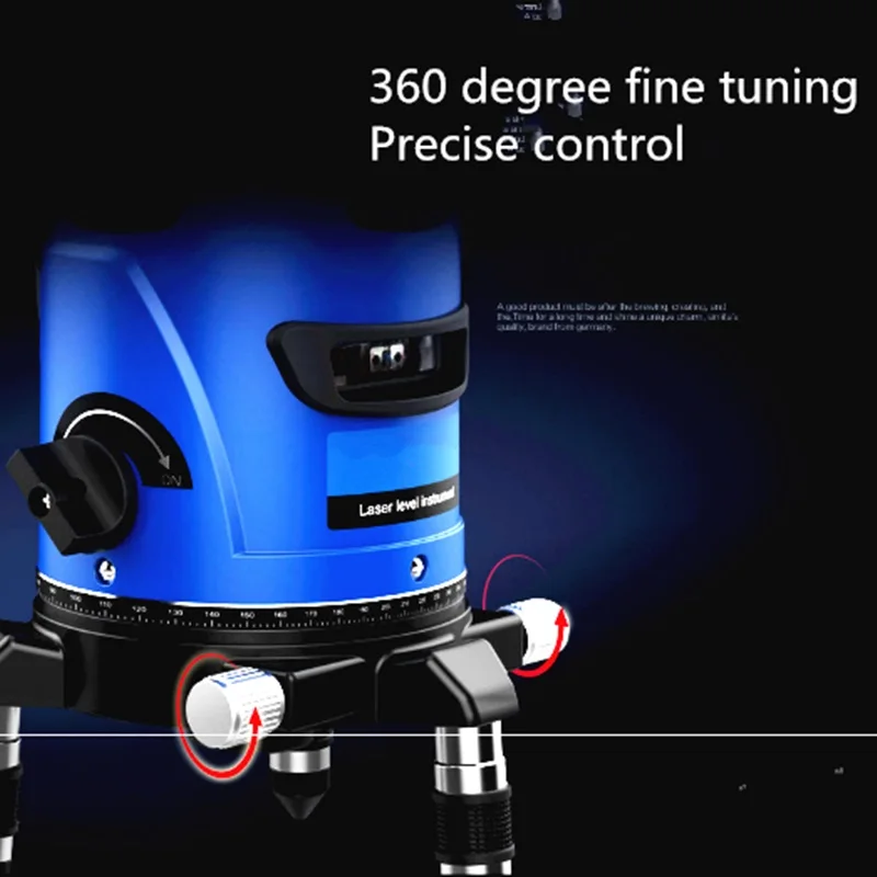 Лазерный уровень с 5 линиями автоматический самонивелирующийся зеленый луч
