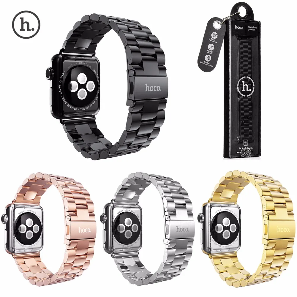 Оригинальный HOCO ремешок для Apple Watch браслет из нержавеющей стали iWatch серии 3 2 1 42 мм