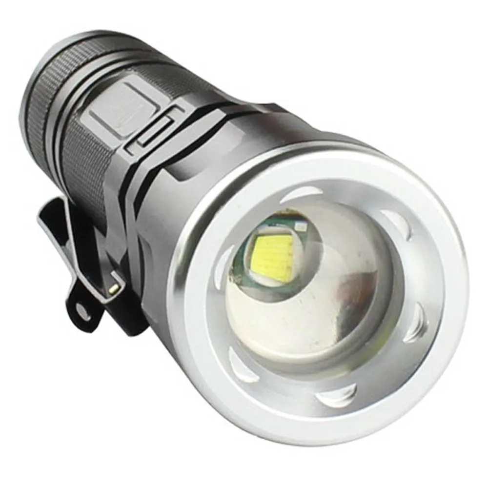 

2018 New Adjustable Zoomable 3000 Lumens 5 Modes T6 LED Flashlight Torch Light Holster For 3XAAA 1X18650