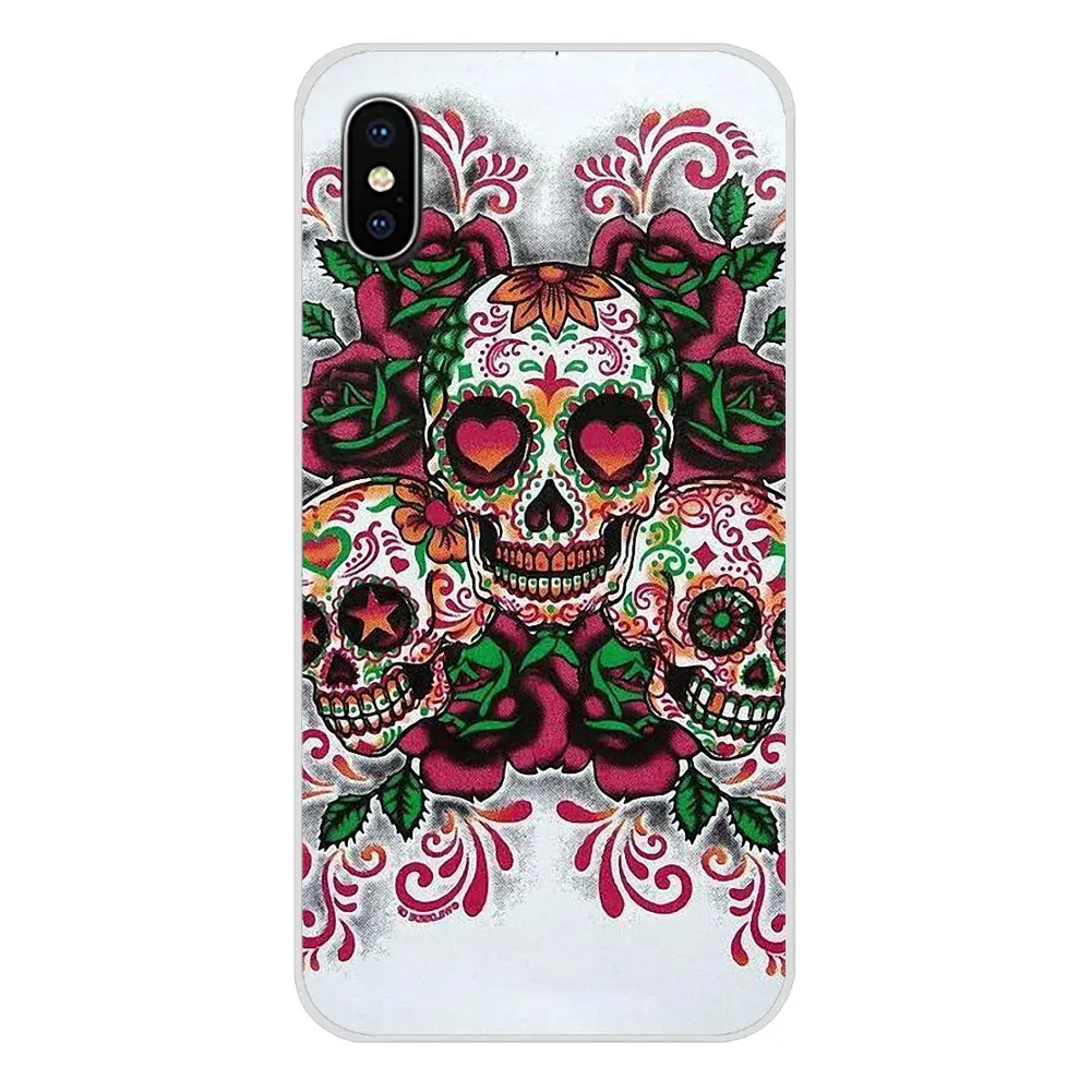 images 3 Для Apple iPhone X XR XS MAX 4 4S 5 5S 5C SE 6 6S 7 8 Plus ipod touch 5 6 Аксессуары чехлы для телефонов мексиканский сахарный череп - Цвет: images 3