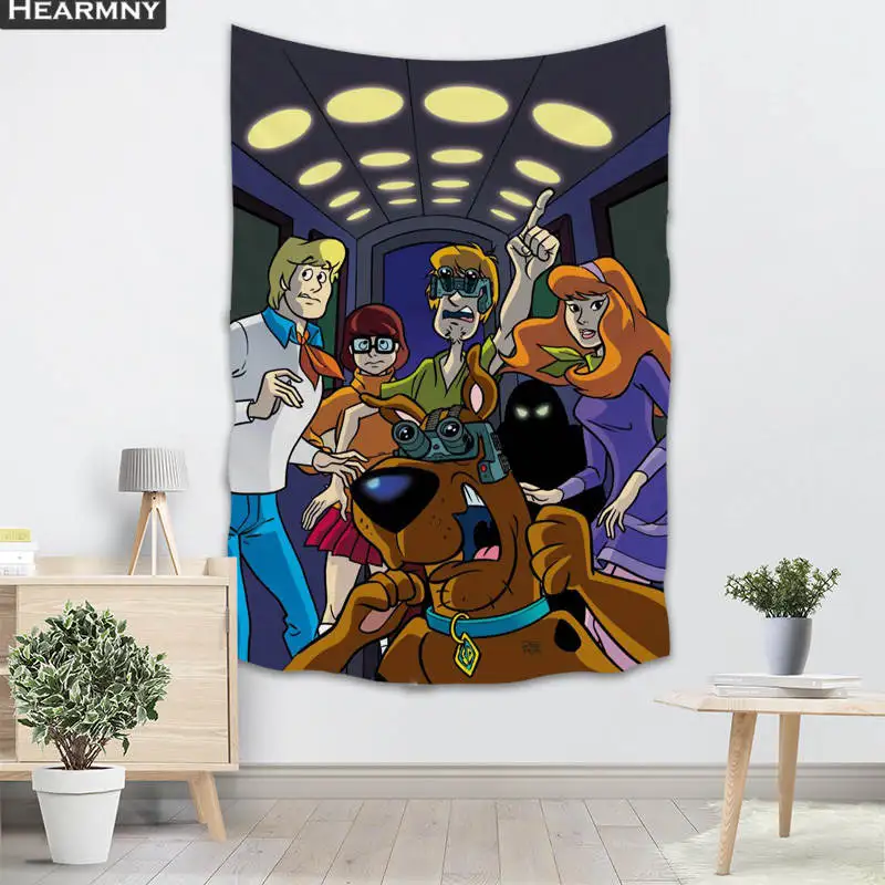 Фоновая ткань valance гобелен настенный подвесной на заказ Scooby Doo спальня гостиная одеяло Йога пляжное полотенце скатерть - Цвет: 16