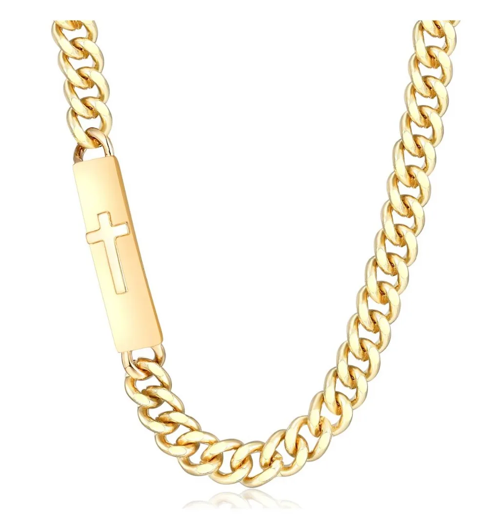 Сплав пластина заявление голова льва ID ожерелье с массивной металлической