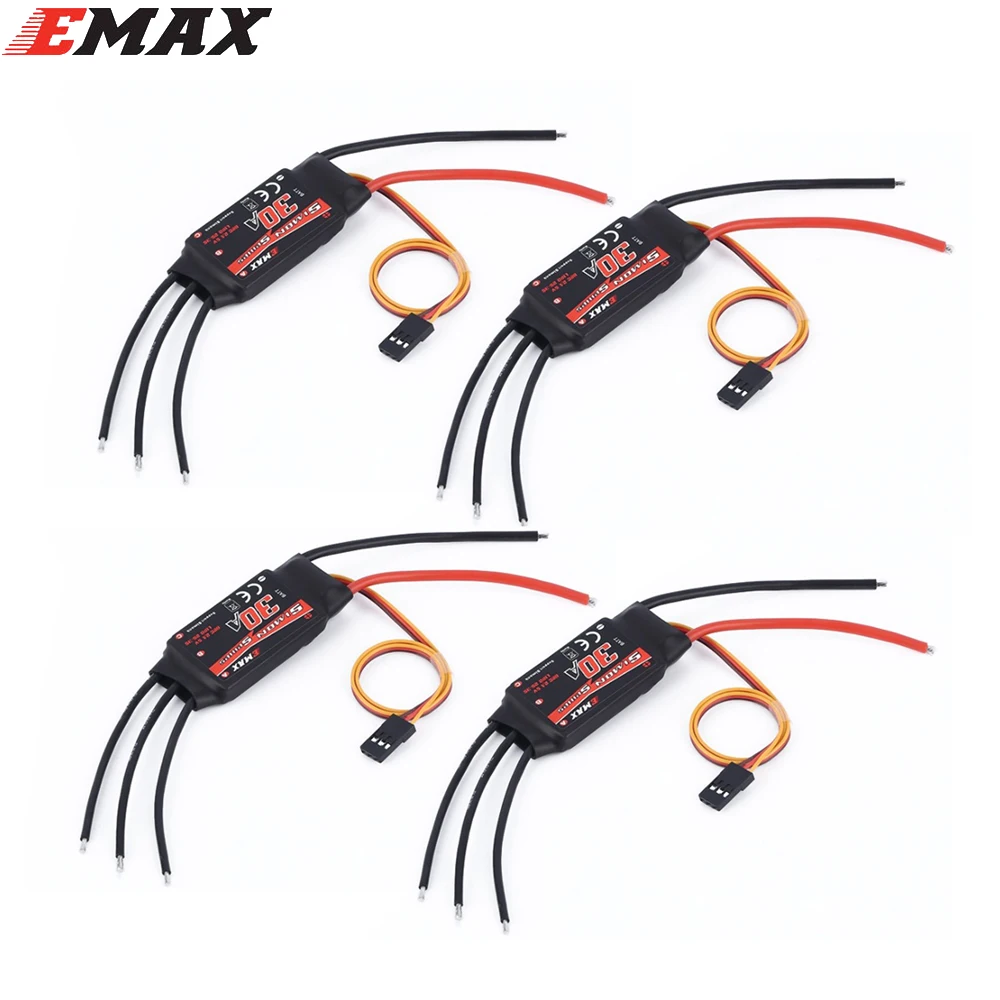 4 шт./лот Emax Simonk Series 12A 20A 30A ESC для квадрокоптера QAV250 F450 F500 F550 Радиоуправляемый