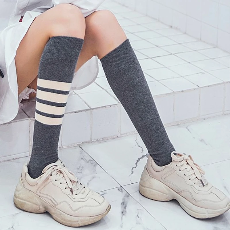 2018 женские чулки модные Осенние весенние повседневные длинные дышащие хлопковые