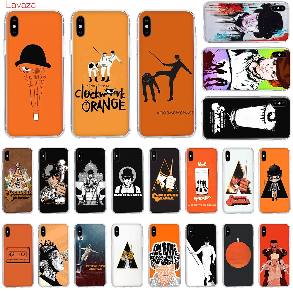 Жесткий чехол для телефона Lavaza A Clockwork оранжевая пленка аниме Apple iPhone 6 6s 7 8 Plus X 5 5S SE