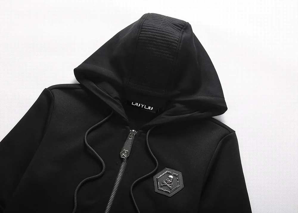 DUYOU/брендовая одежда для мужчин спортивные штаны с металлическим черепом