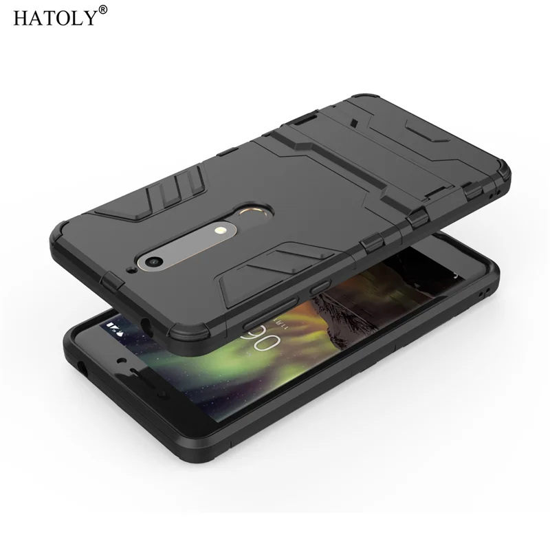 Чехол для Nokia 6 1 противоударный армированный Жесткий силиконовая Противоударная