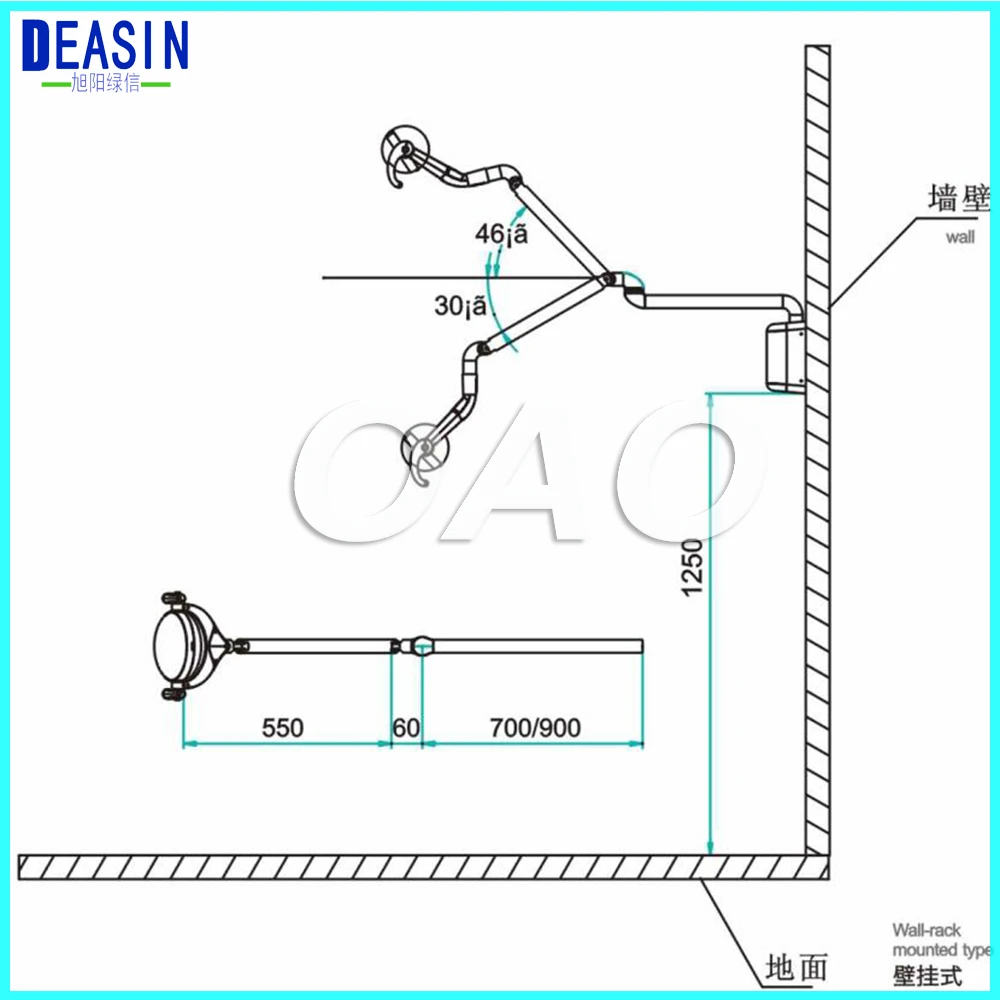

Ceiling, wall and Floor type 9 LEDs 28 W dental lamp with Sensor Oral Light Lamp for Dental Unit Chair implant surgery lamp