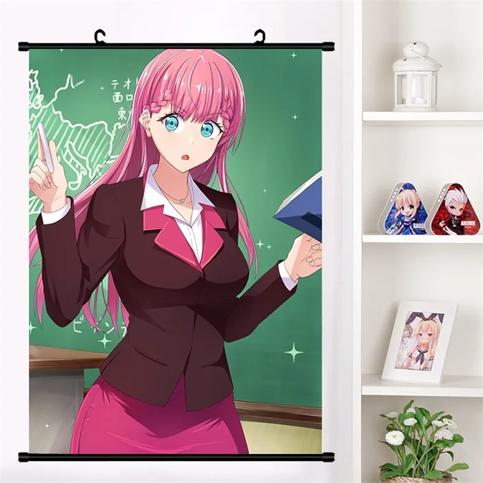 Аниме Bokutachi wa Benkyou ga Dekinai Furuhashi Fumino настенный свиток плакат Настенные подвесные фрески плакат коллекция домашнего декора - Цвет: O