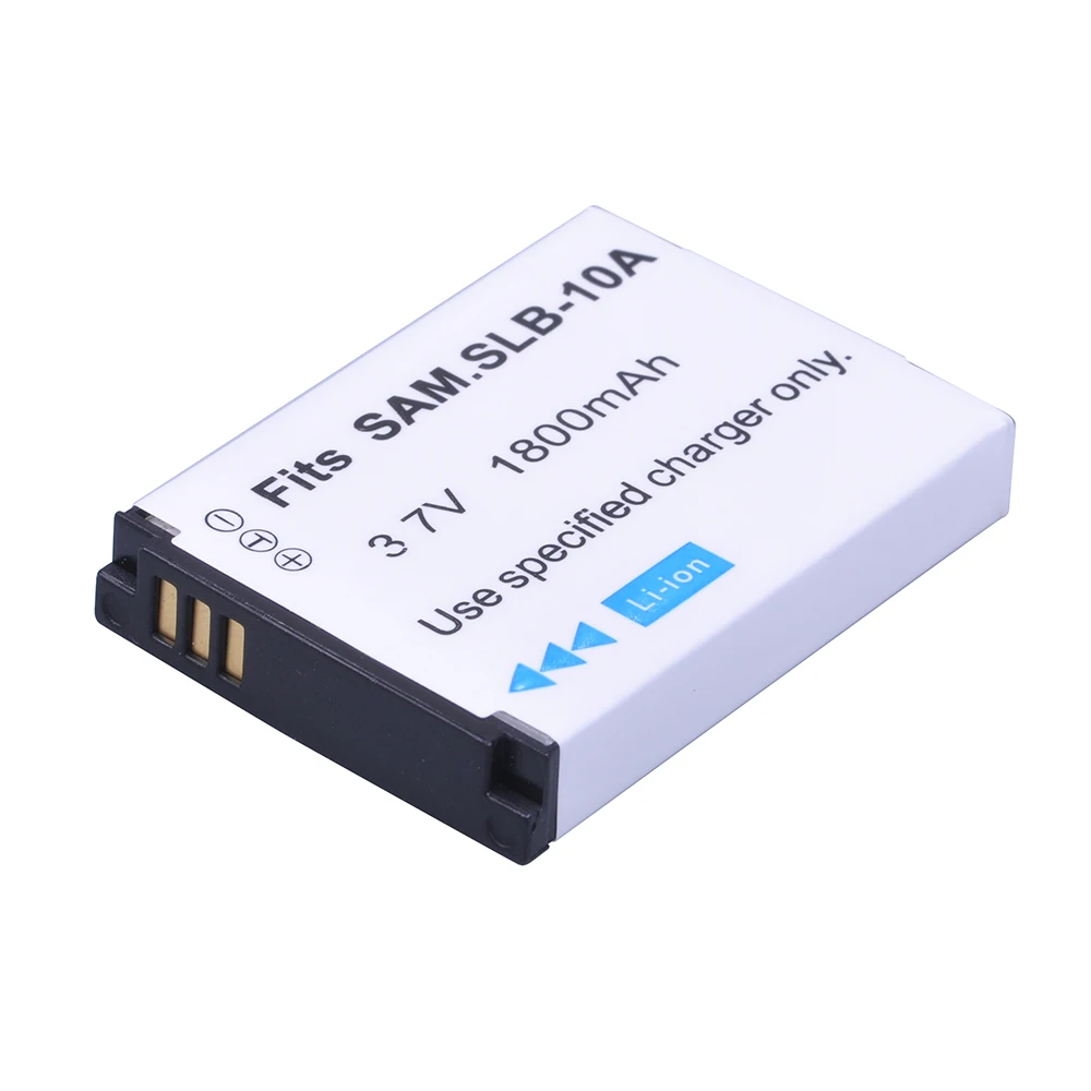 Аккумуляторная литий ионная батарея SLB10A SLB 10A 4 шт. 1800 мАч для Samsung EX2F WB150F WB250F WB350F WB750