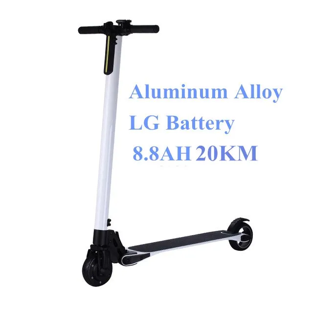 AL alloy LG8 Складной S3 скутер Pro Carbon Электрический Скутер Ховерборд 10.4AH LG Аккумулятор для взрослых и детей электрический велосипед - Цвет: AL alloy LG8