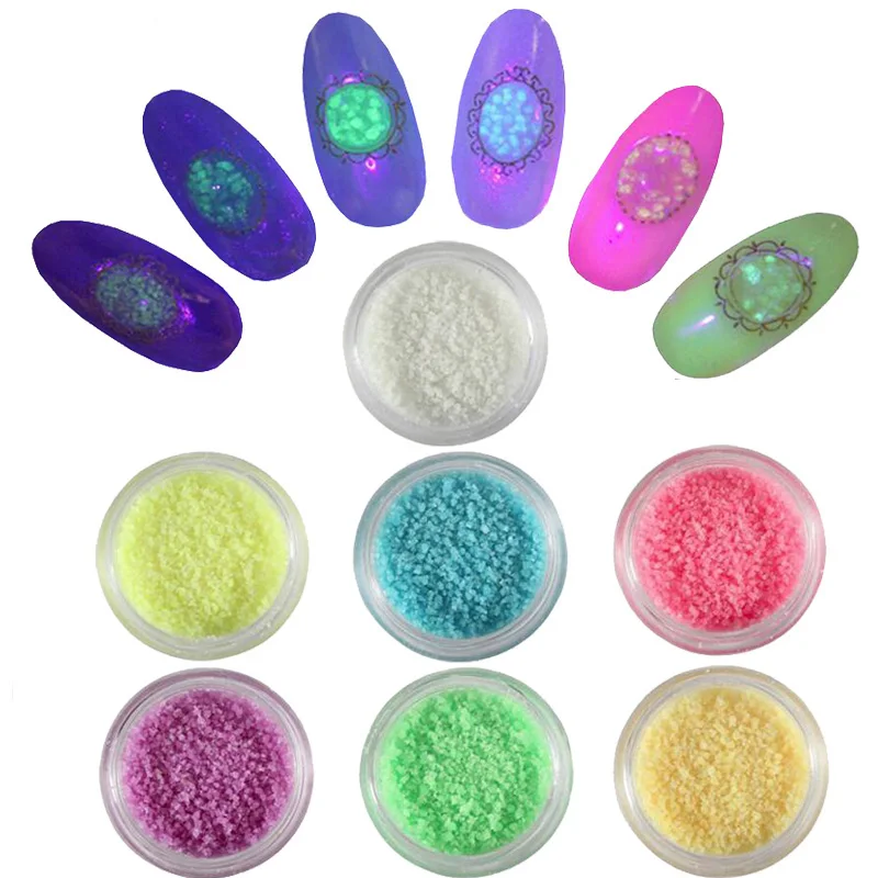Флуоресцентный порошок AddFavor Неон фосфор Блестящий цветной пигмент для ногтей