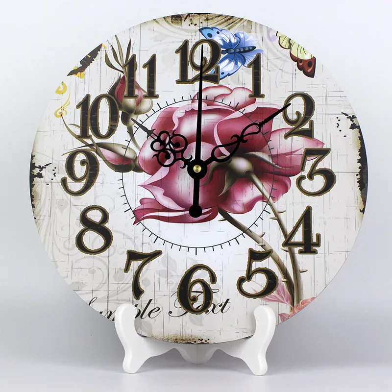 Оптовая продажа красивые бесшумные настольные часы украшение для спальни Модное