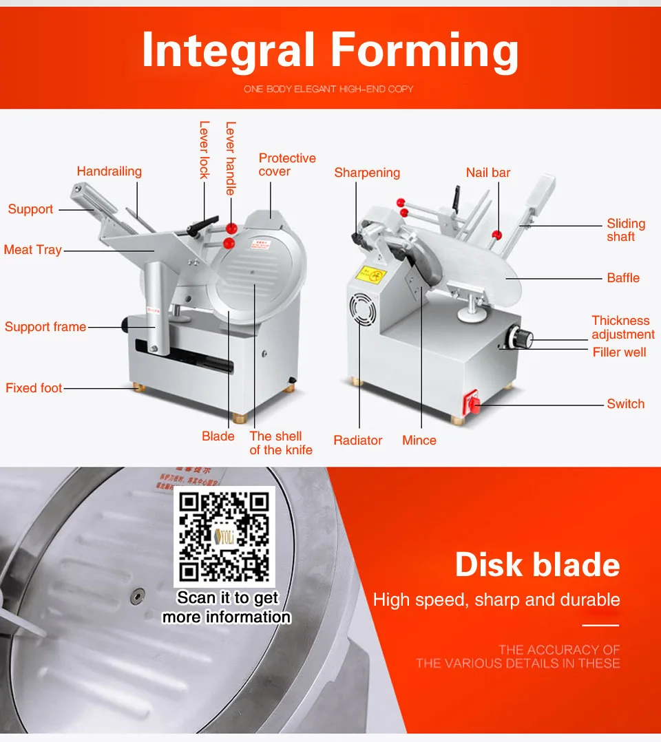 Коммерческий слайсер для мяса продажи овощей kicthen стандарт GMP|Электрические