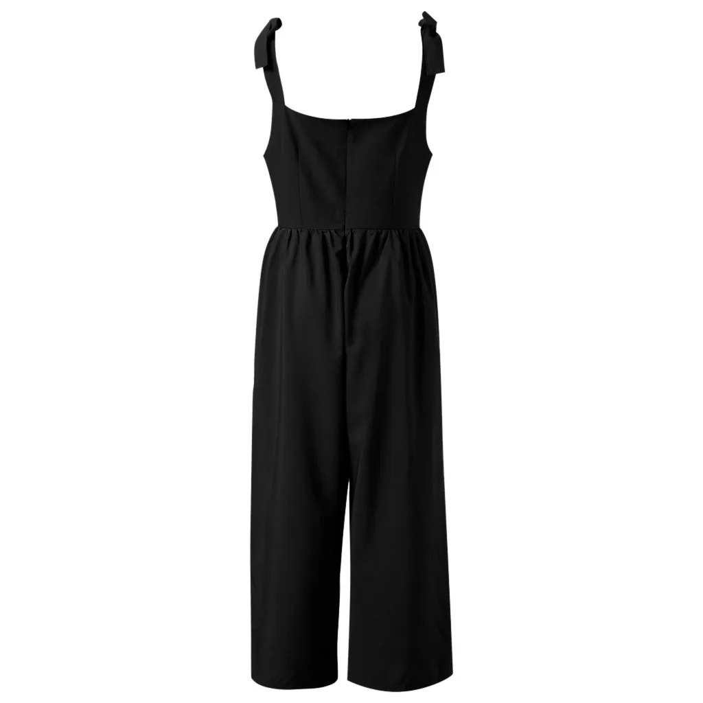 Женский сексуальный комбинезон повседневный летний однотонный с пуговицами на