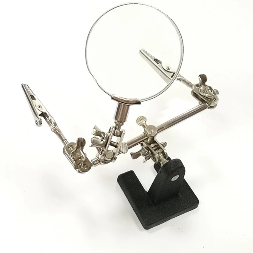 

Universal Clamp Form Magnifying Glass Desktop Magnifier Phone Repair Platform Station Holder Soldering Repair Tool