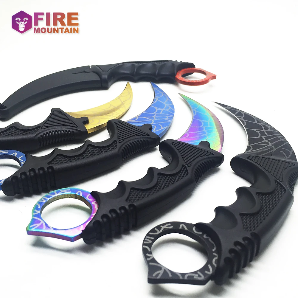 Bmt Karambit CS Go фиксированным лезвием Ножи никогда не увядает Counter Strike тактический